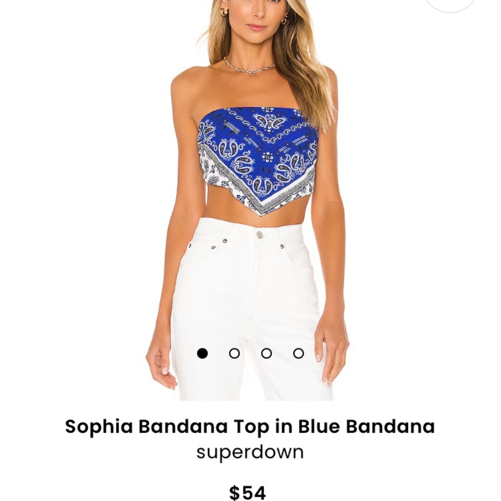 Revolve super down bandana top